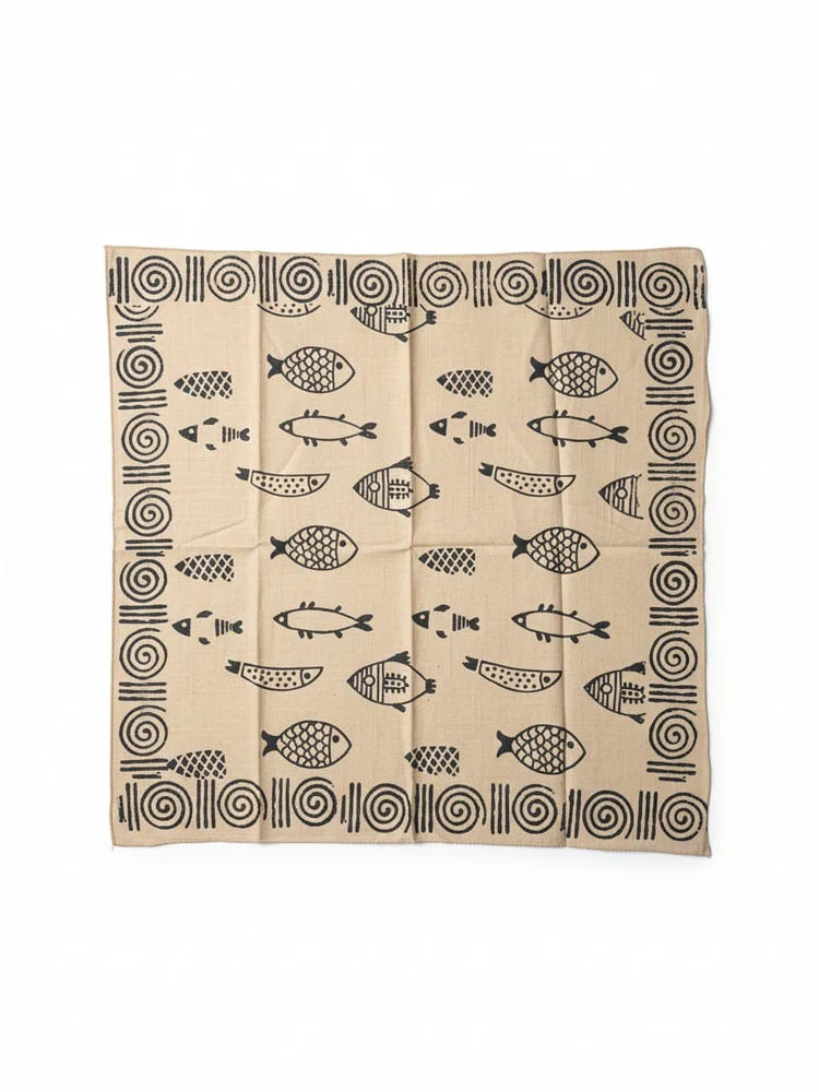 Boho Tribal Print Fish Bandana